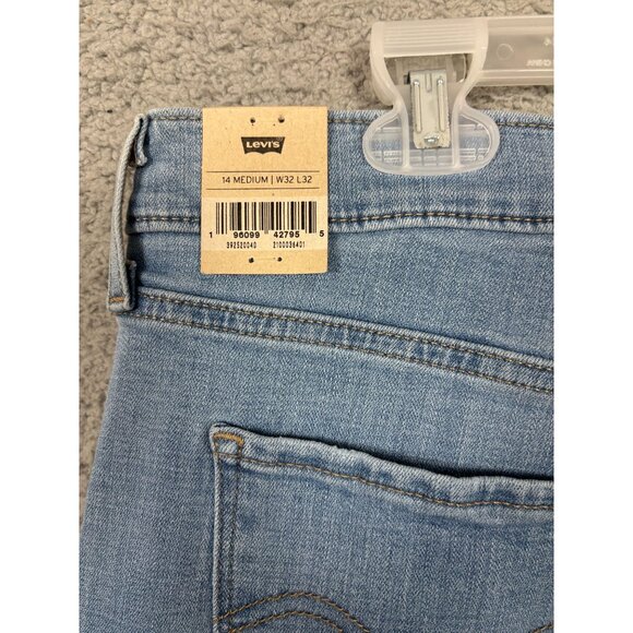 Levis Women's Classic Bootcut Jeans Size 14 Medium W32 L32 Denim Blue NWT's - Picture 6 of 8